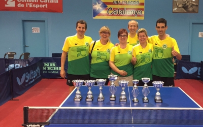 Representants del Tennis Taula Sabadell a Calella